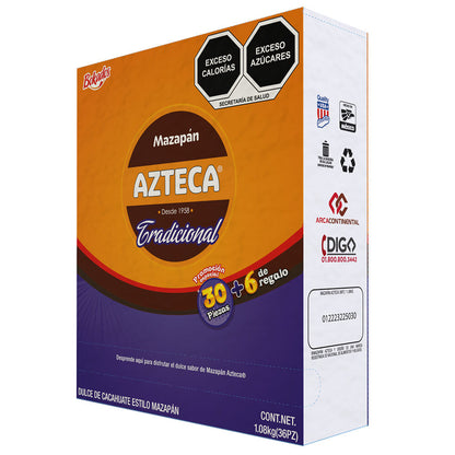 Mazapan Azteca 36 Piezas